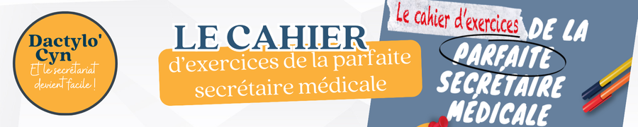 Livre cahier d'exercices de la parfaite secrétaire médicale